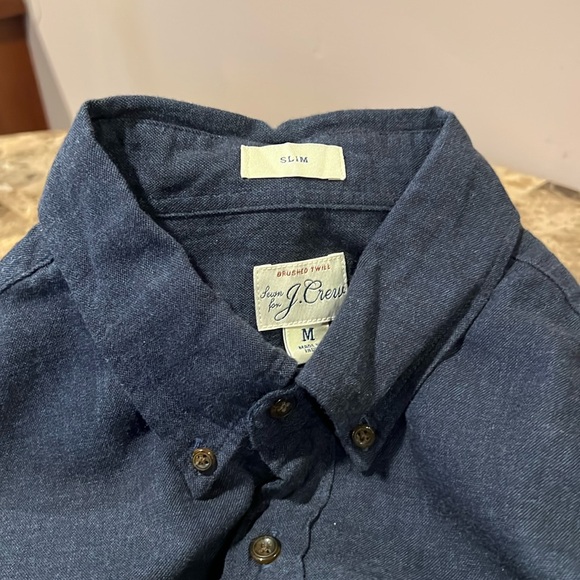 J. Crew Slim Brushed Twill Button Down Shirt, M - Picture 3 of 8